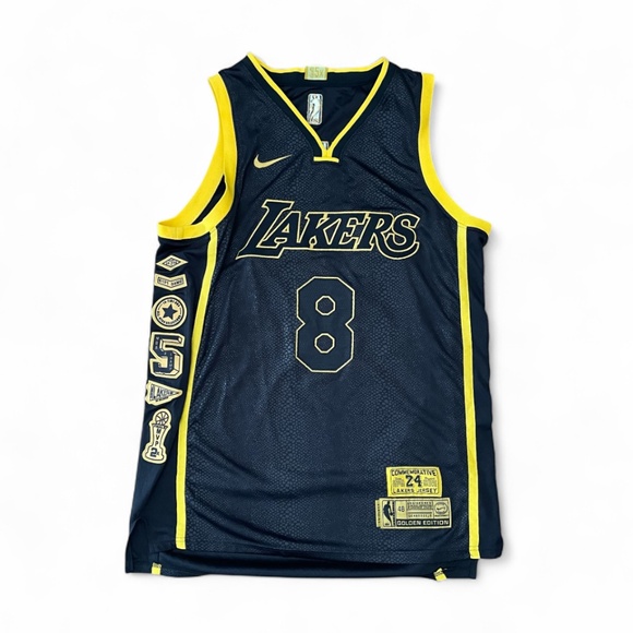Nike Kobe Bryant Commemorative SnakeSkin Jersey Golden Edition Collectable Sz 48 - Picture 1 of 10